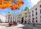 Hofburg palace on St. Michael square Michaelerplatz in autumn, Vienna, Austria