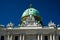 Hofburg roof historical baroque palace in Vienna Austria Europe