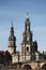 Hofkirche Cathedral and the Dresden Castle in Dresden