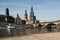 Hofkirche Cathedral and the Dresden Castle in Dresden, Saxony, G