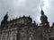 Hofkirche church and Hausmannsturm tower in Dresden, Germany.Cloudy sky day