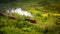 Hogwarts Express steam train from Harry Potter at Glenfinnan Scotland