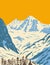 Hohe Tauern National Park in the East Alpine crest in Salzburg Tyrol and Carinthia Austria Art Deco WPA Poster Art