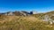 Hohe Weichsel - A panoramic view on Hochschwab mountain chains from the pathway leading to Hohe Weichsel.