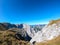 Hohe Weichsel - A panoramic view on Hochschwab mountain chains from the pathway leading to Hohe Weichsel.