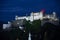 Hohensalzburg fortress at night. Salzburg. Austria