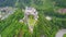 Hohenwerfen Castle aerial, Austria