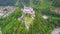 Hohenwerfen Castle aerial, Austria