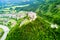 Hohenwerfen Castle aerial view