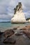 Hoho rock on Cathedral Cove beach in Te Whanganui a Hei Marine Reserve in New Zealand