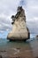 Hoho rock on Cathedral Cove beach in Te Whanganui a Hei Marine Reserve in New Zealand