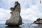 Hoho rock on Cathedral Cove beach in Te Whanganui a Hei Marine Reserve in New Zealand