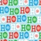 Hohoho seamless pattern. Christmas pattern design