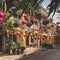 Hoi An, Quang Nam Province, Vietnam, January 25, 2020 - Hoi An street full of paper lanterns, Ancient Town, in vietnam