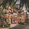 Hoi An, Quang Nam Province, Vietnam, January 25, 2020 - Hoi An street full of paper lanterns, Ancient Town, in vietnam