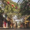 Hoi An, Quang Nam Province, Vietnam, January 25, 2020 - Hoi An street full of paper lanterns, Ancient Town, in vietnam