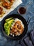 Hoisin Chicken. Traditional Asian cuisine. Chicken with sauce, r