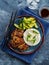 Hoisin Chicken. Traditional Asian cuisine. Chicken with sauce, r