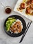 Hoisin Chicken. Traditional Asian cuisine. Chicken with sauce, r