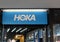 HOKA shop sign at Mitsui Outlet Park Yokohama Bayside