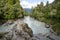 Hokitika River flowing to coast through Hokitika Gorge