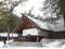 HOKKAIDO, JAPAN - FEBRUARY ,24: The Hokkaido Shrine in winter season enshrines four gods. One of tourist attraction in Hokkaido.