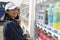 Hokkaido japan - october5,2018 : asian teenager toothy smiling f