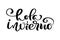 Hola invierno Hello winter on Spanish. Handwritten lettering with decorative elements. Vector illustration isolated on
