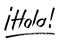 Hola! - marker pen lettering