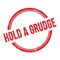 HOLD A GRUDGE text written on red grungy round stamp