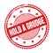 HOLD A GRUDGE text written on red grungy round stamp