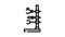 holder laboratory tool line icon animation