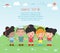 Holding hands, kids holding hands on background, Multi-ethnic children holding hands, Many happy children holding hands , Vector I