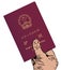 Holding Peoples Republic of China Passport