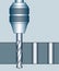 Hole drilling process