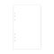 Hole punched junior legal size white blank filler paper for ring