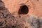 Hole in the sandstone formations, Lake Mead Recreation Area, Nevada