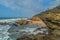 Hole in the wall natural rock formation at Thompsons bay beach ballito