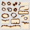 Holes and burnt edges of paper sheet pieces vector