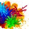 Holi colorful abstract background. graphic paint