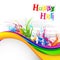 Holi Festival Background Design