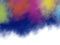 Holi festival background design of colorful brush strokes with copy space