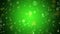 Holiday animation green background with flying sequins