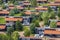 Holiday Bungalow park with wooden chalets in the Netherlands