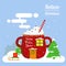 Holiday Card Print Christmas cup