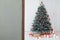 Holiday Christmas tree with gifts new year scenery room winter