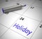 Holiday concept icon means having a vacation or taking time off - 3d illustration