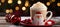 Holiday Delight: Santa Claus Cup with Hot Cocoa with Whipped Cream