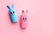 Holiday easy DIY craft idea for kids. Toilet paper roll tube toy\\\'s cute rabbit\\\'s background