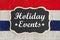 Holiday Events message